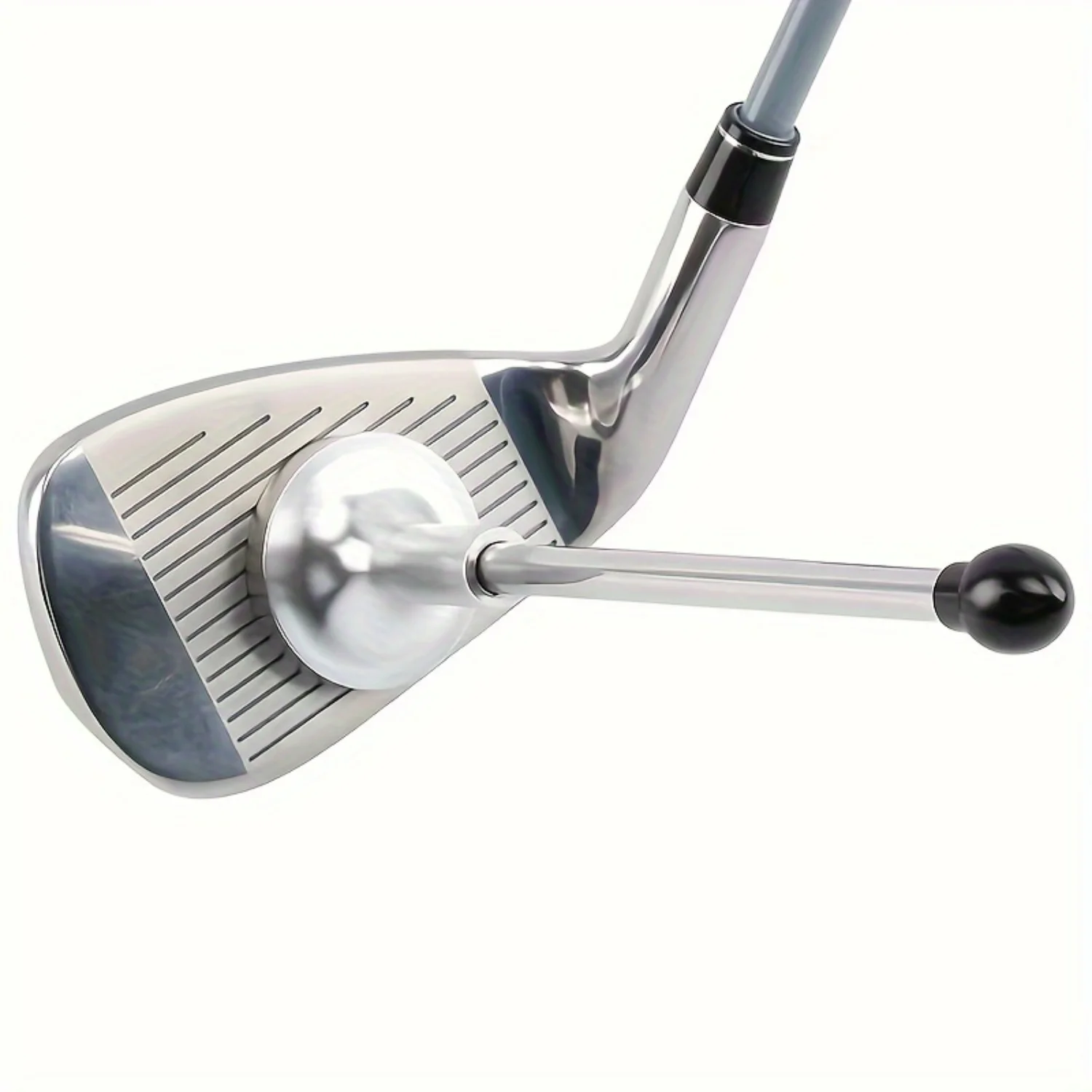 

Golf Chipping Direction Indicator Stick - Retractable Training Tool with Aluminum Alloy Base & Stainless Steel Correction Stick
