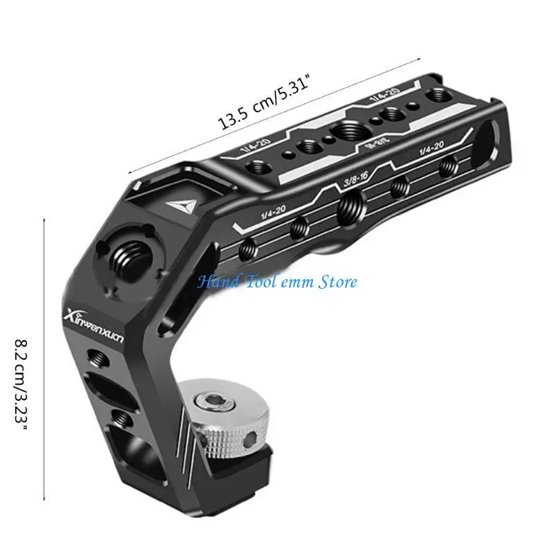 مقبض علوي متعدد الوظائف H37F لقفص الكاميرا، مقبض علوي سهل التركيب، وظائف موثوقة ومناسبة للاستخدام الداخلي والخارجي