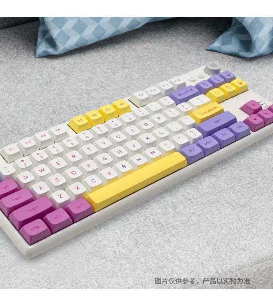 

135 key ice cream keycap PBT hot sublimation XDA material mechanical keyboard keycap bag box opaque