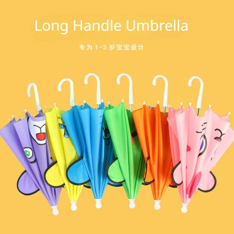 Cute Cartoon Children Umbrella Animation Creative Long-handle 3D Ear Modeling Kids Umbrella Gifts For Boy Girl Umbrellas Academy