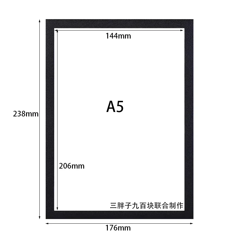 5/10/20PCS Magnetische Poster Display Frame A4/A5/A6 zelfklevende niet-ontwikkelingele Fotokunst Muursticker Herbruikbare Muur Frame