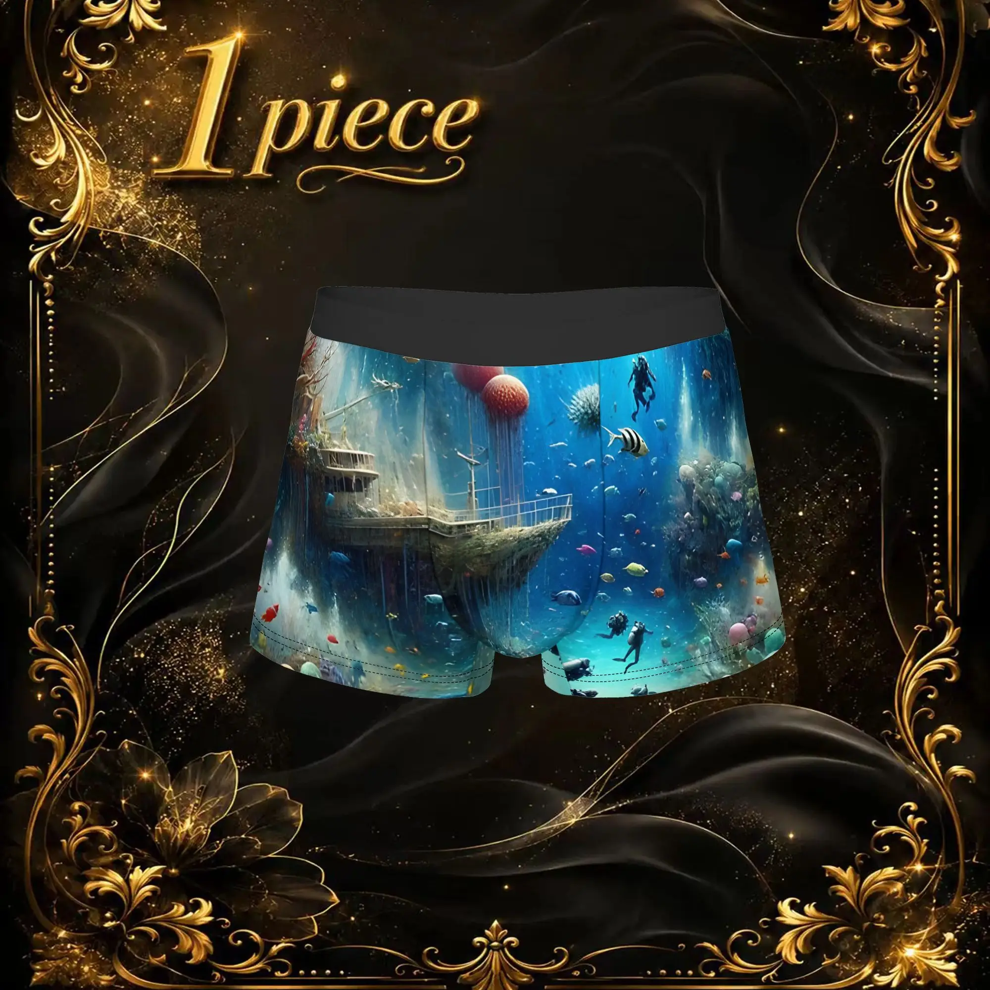 1pc Popular Wreck Diving Apron boxers  adults  Breathbale Panties Men's Underwear Comfortable Shorts Boxer Briefs