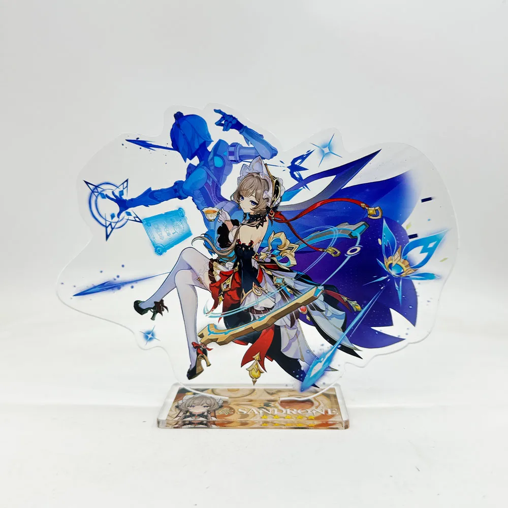Nicole Columbina Furina Arlecchino Anime Genshin Impact Modelo de Acrílico Furina Mavuika Decoração de Mesa Colecionável Chaveiros Presente