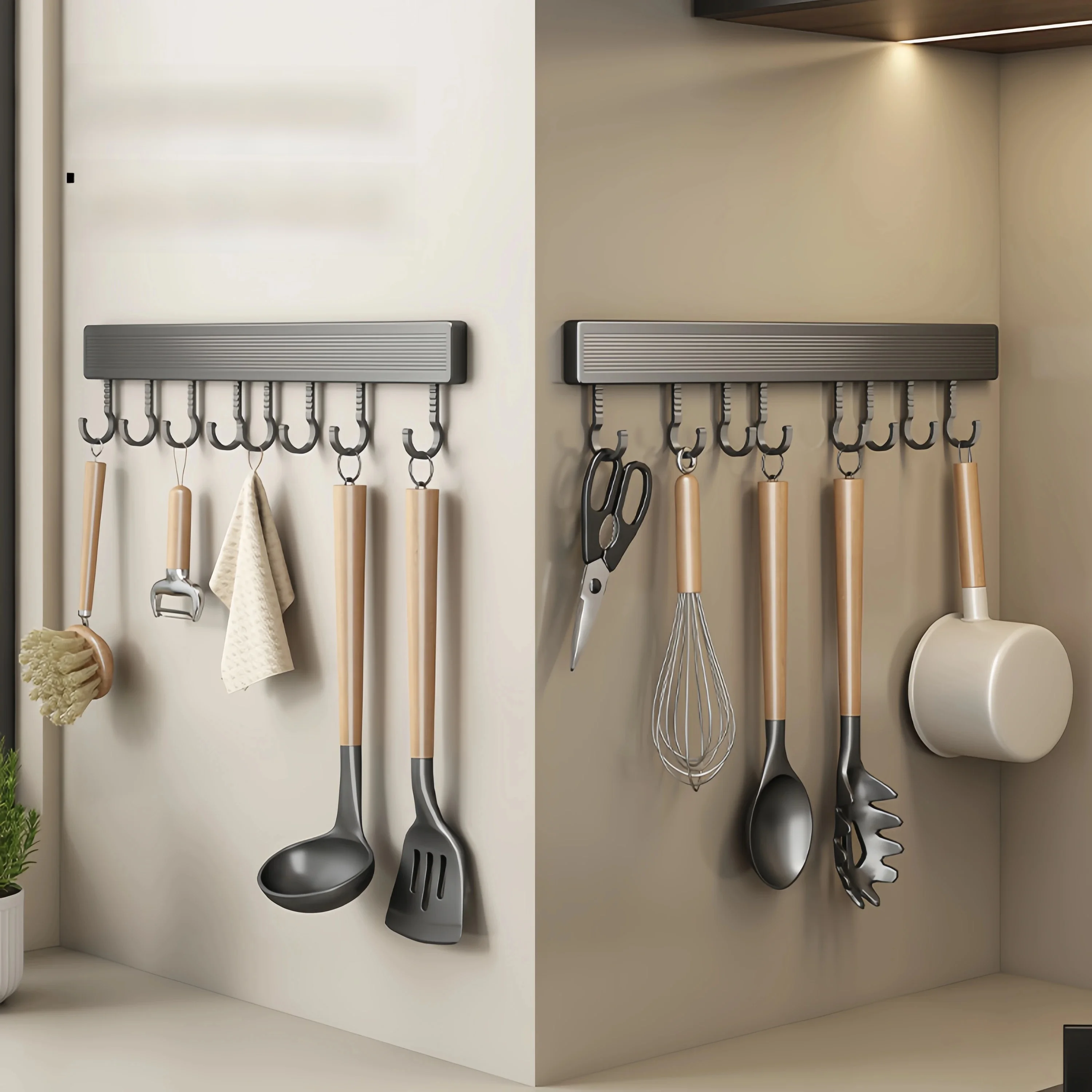 kitchen-wall-mounted-multi-functional-storage-rack-hook-holder-no-drilling-pot-spoon-spoon-storage-shelf-easy-to-move-hooks