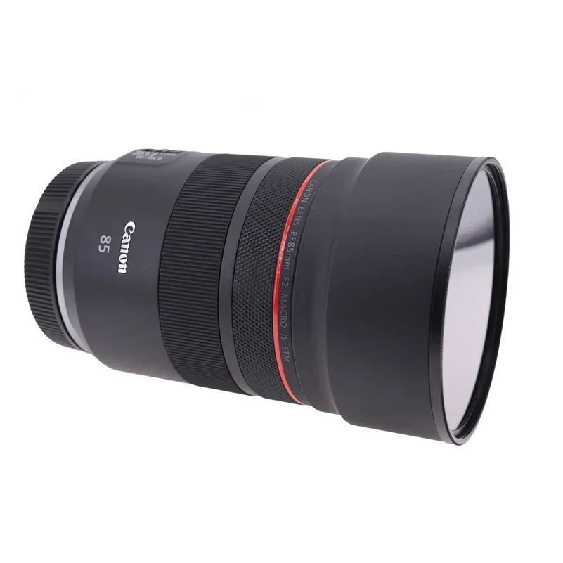 Металлическая реверсивная бленда, совместимая с объективом Canon RF 85mm F2 Macro IS STM для EOS R R3 R5 R6 RP Ra заменяет ET-77