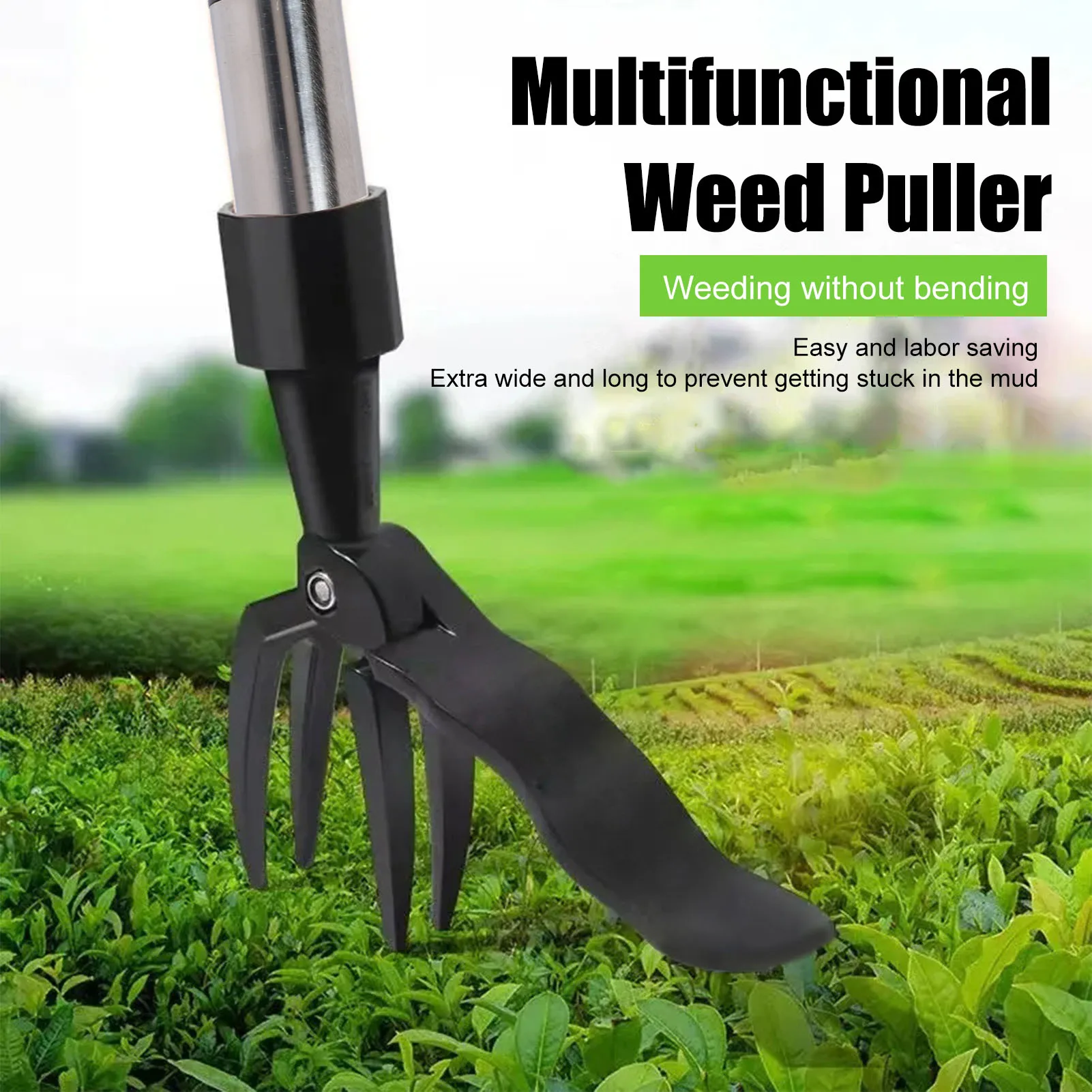 Weed Puller Quickly Labor Saving Multifunctional Effective With Ergonomic Handle Weed Root Remover Tool For Garden Vegetable