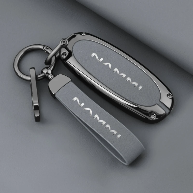 سبائك الزنك + الجلود حافظة مفاتيح السيارة غطاء شل ل دونغفنغ نامي 01 2024 جديد الهندسة عالية المستوى المفاتيح واقية الملحقات