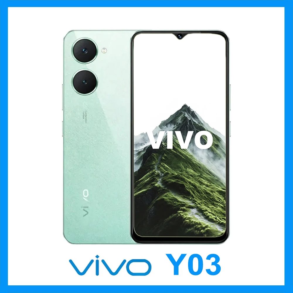 Vivo Y03 Smartphone 2026 - High-Performance Chip 6.56' HD Display Dual Camera Daily Backup Feature