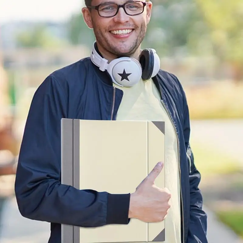 Family Document Organizer File Folder For Important Papers Wear-resistant Important Certificate Binder Elastic Closure Design