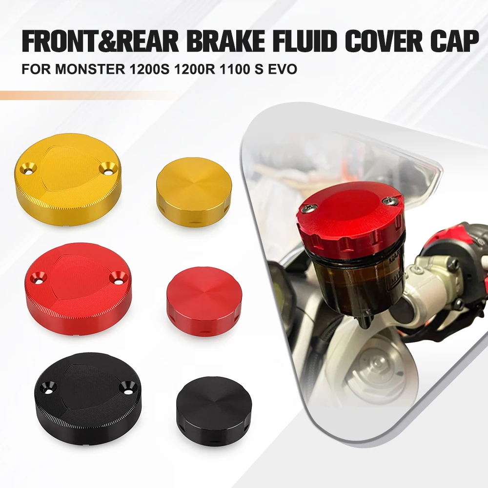 

Motorcycle For Ducati Monster 1200S 1200R 1100 S EVO Accessories Front Brake Clutch Rear Brake Fluid Reservoir Cover