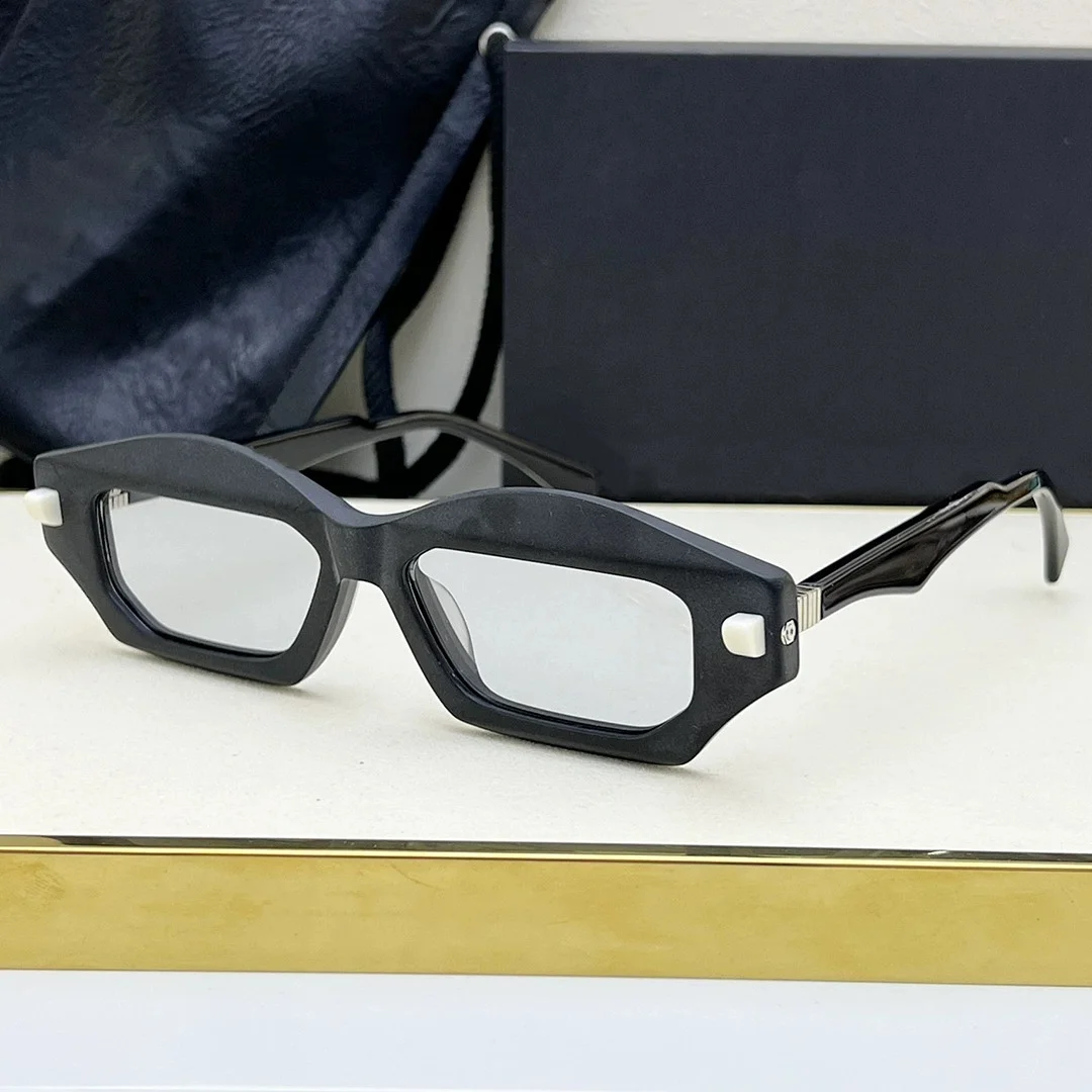 Belight óptico máscara q6 forma polígono vintage retro acetato masculino feminino legal moda na moda óculos de sol com caso