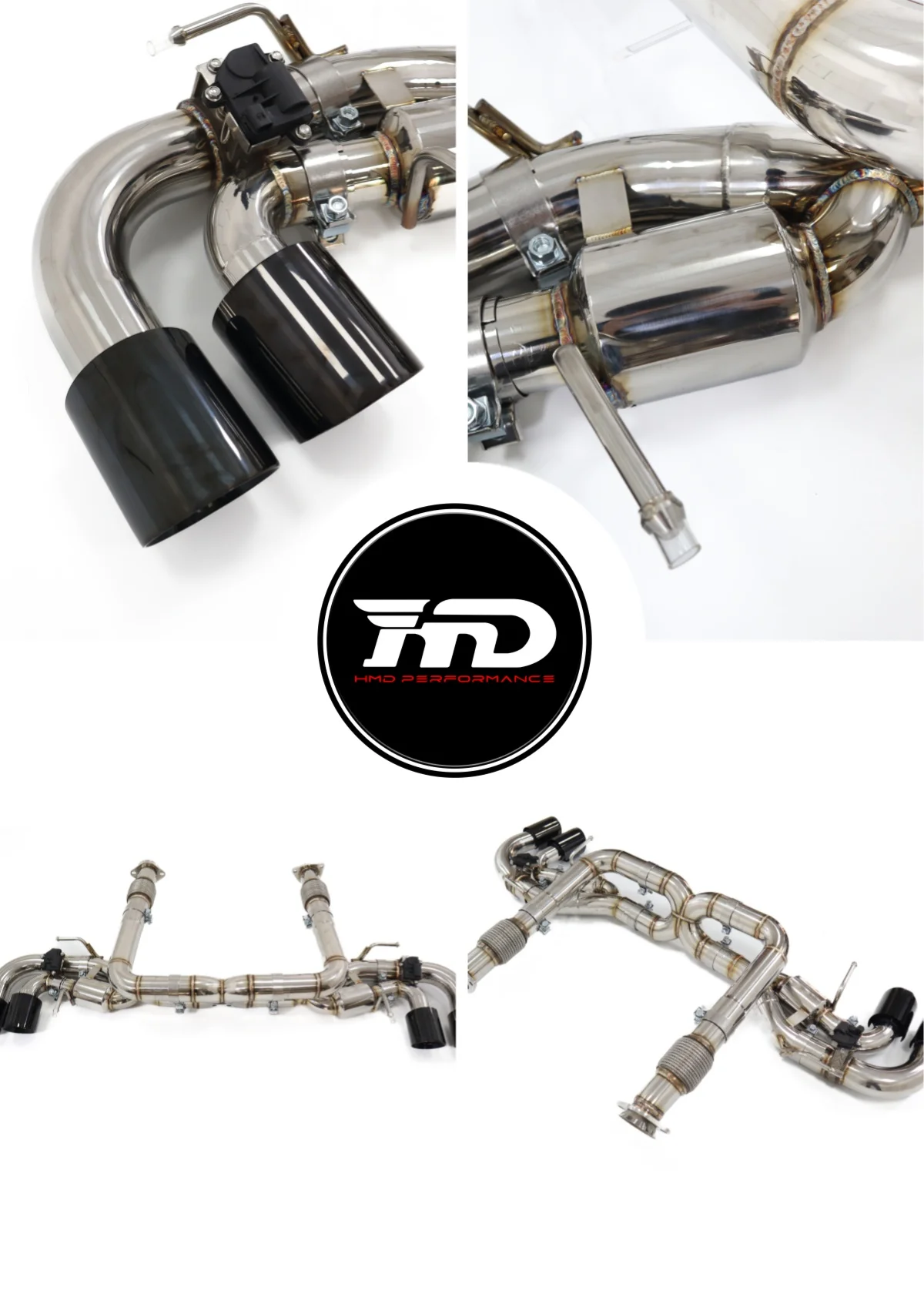 

For Corvette C8 Z51 6.2L Catback With Valve Stainless Steel Exhaust System Performance Quality certification HMD