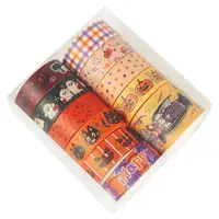 11Pcs Halloween Paper Tape DIY Diary Album Journal Scrapbooking Decoration Halloween Decorative Stickers DIY Handbook Material