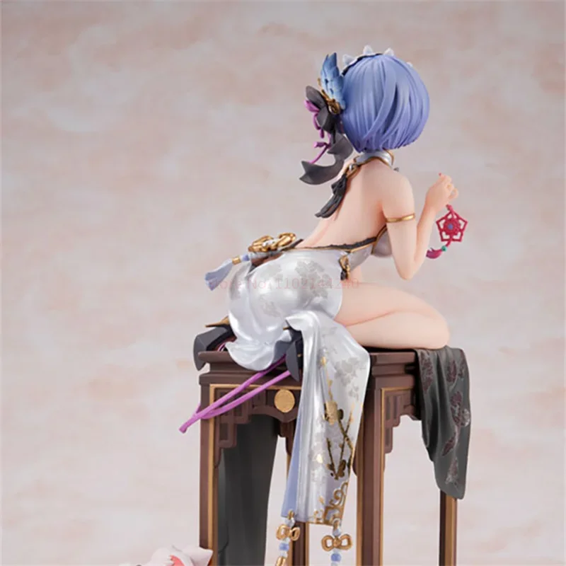 23cm 리:제로부터 시작하는 이세계 생활 에밀리아 애니메이션 피규어 에밀리아 렘 액션 피규어 PVC 모델 장식품 장난감 인형 선물