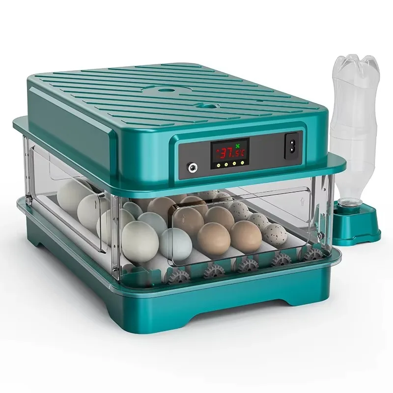 

Fully Automatic Chicken Quail Duck Goose Pigeon Egg Incubator 220V/110V/12V 24 Egg Hatching Incubator Machine