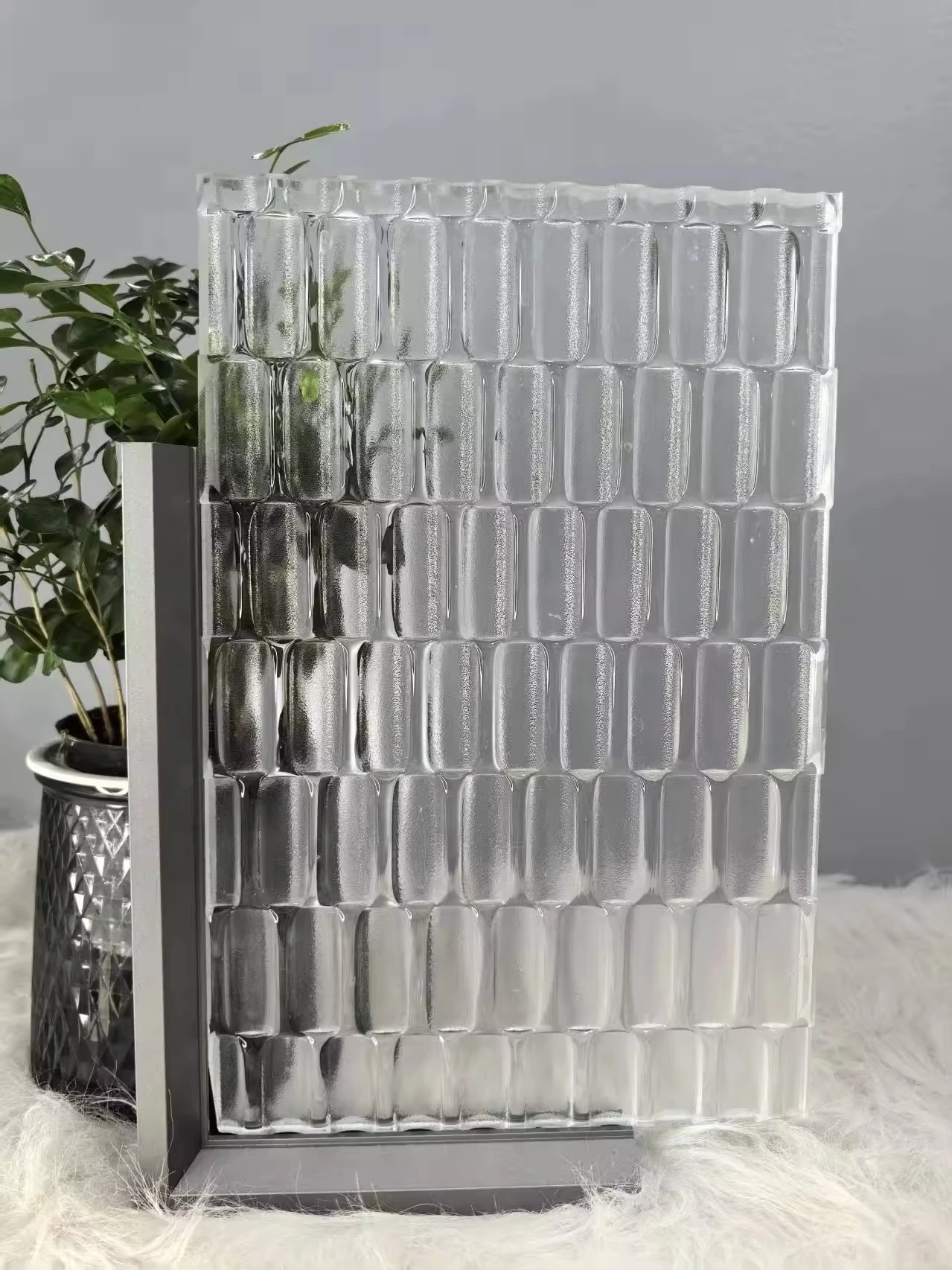 Customized Modern Solid Transparent Glass Brick Partition Board Factory Price Direct Sales Industrial Hot Melt Glass - view 3