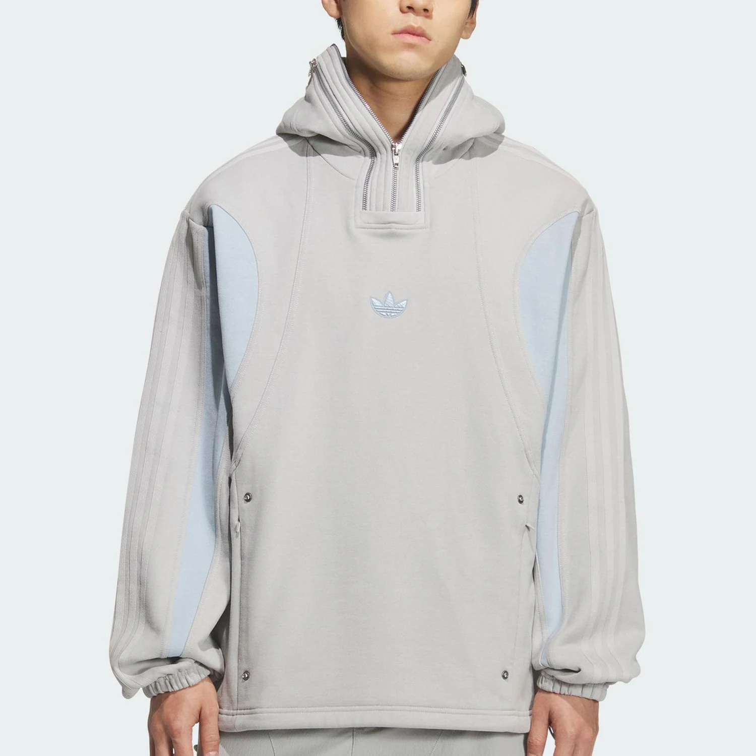 Adidas Authentic Three Leaves Men's Women's Fashion Casual Fleece Loose Hoodie KS8235