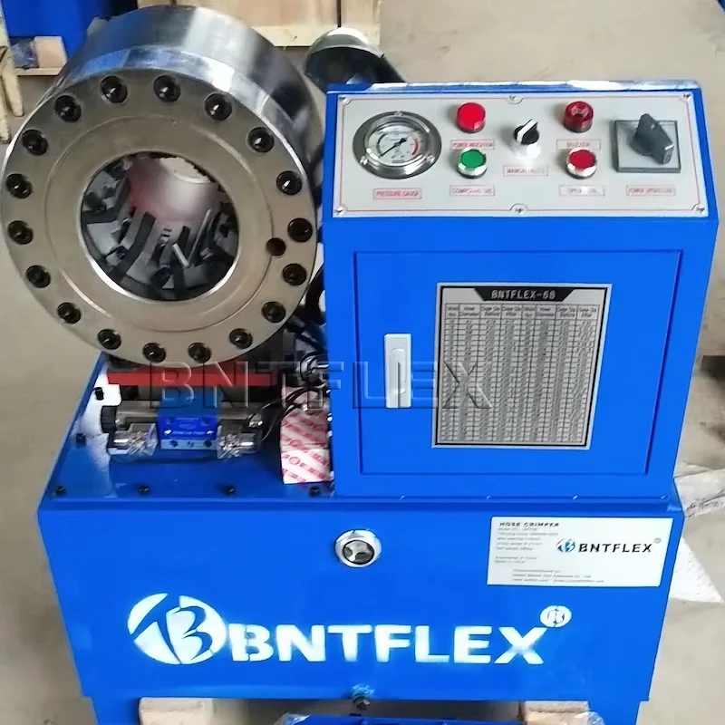 Free shipping to Portugal Hydraulic Hose Crimping Machine Cable Press Hose Fitting Crimper BNT68 Wire Rope Tube Swaging Price