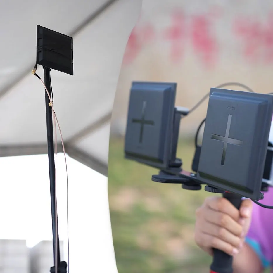 RUSHFPV RANGE PLUS 4X 5.8G 15.5dBi هوائي اتجاهي RHCP LHCP SMA الاستقطاب الدائري لطائرة RC طويلة المدى المتسابق FPV بدون طيار