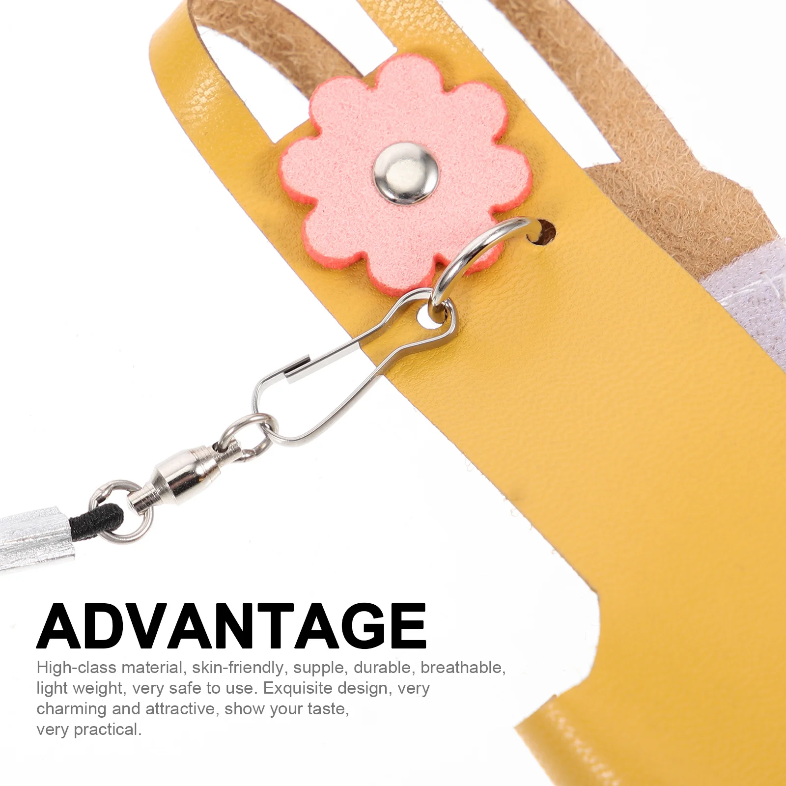 إكسسوار الببغاء، مقود زخرفي لحفاضات الطيور، تصميم قوي، رائع ومريح ومتين وعملي لمستلزمات الحيوانات الأليفة