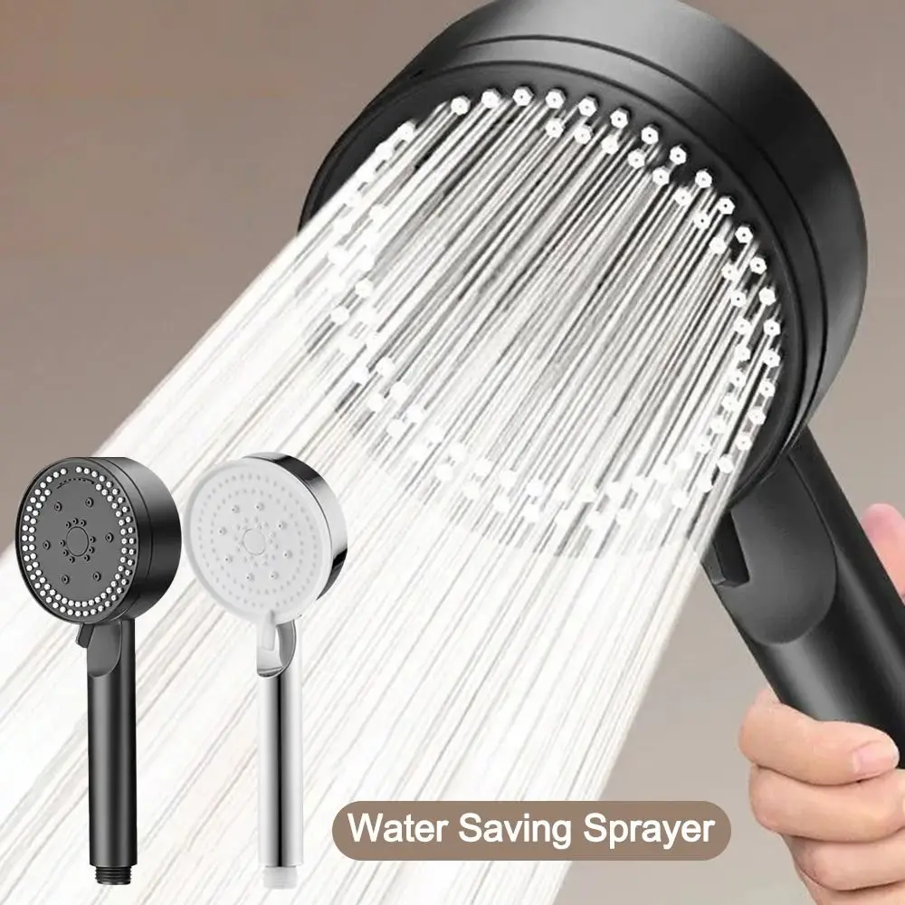 

Portable ABS Shower Head Handheld High-Pressure Water Saving Sprayer 8 Spray Mode Detachable Shower Sprinkler Bathroom