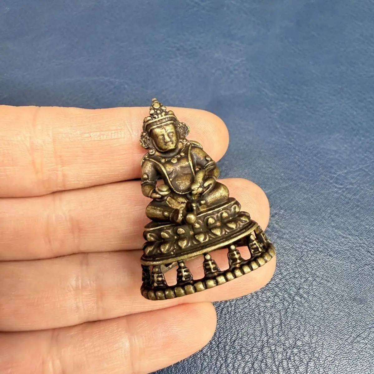 Tibet Tibetan  Yellow Jambhala Statues Figurines Lucky Ornaments Home Decoration gifts