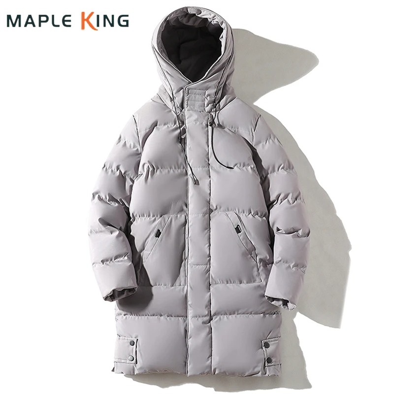 Autumn Winter Parkas Cotton Padded Hooded Men Long Coat 2024 Vintage Thickened Warm Cotton Jacket Mens Windbreaker Outwear 5XL