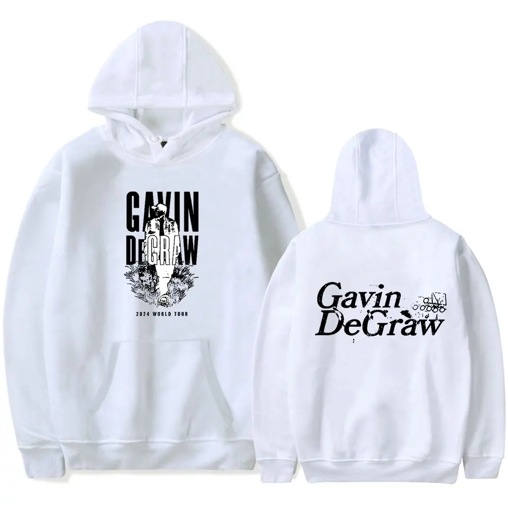 Gavin DeGraw 2024 World Tour Hoodie Pocket Drawstring Man/Woman HipHop Hoodies Casual Pullover Streetwear Harajuku Top