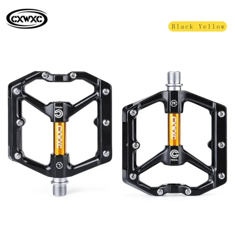CXWXC Bicycle Pedals CXV15/CX930 Ultralight MTB Mountain Bike 3 Sealed Bearings Footrest for Wide Platform Cycling Parts