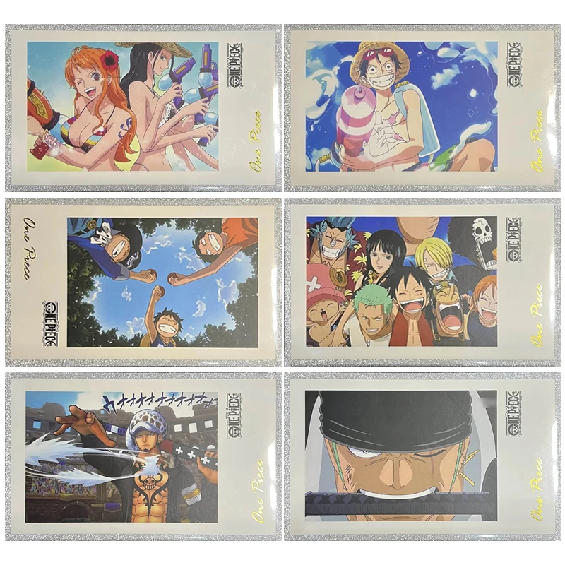 

Anime One Piece Robin Nami Luffy Zoro Usopp Shanks Sanji Franky Collection Cards Christmas Birthday Gifts Children's Toys