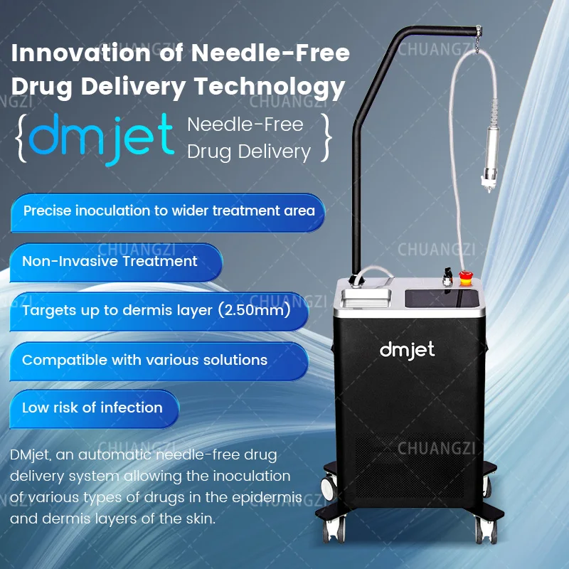 

2024 hot sale needle-free injection air jet beauty machine for acne scar removal scalp treatment