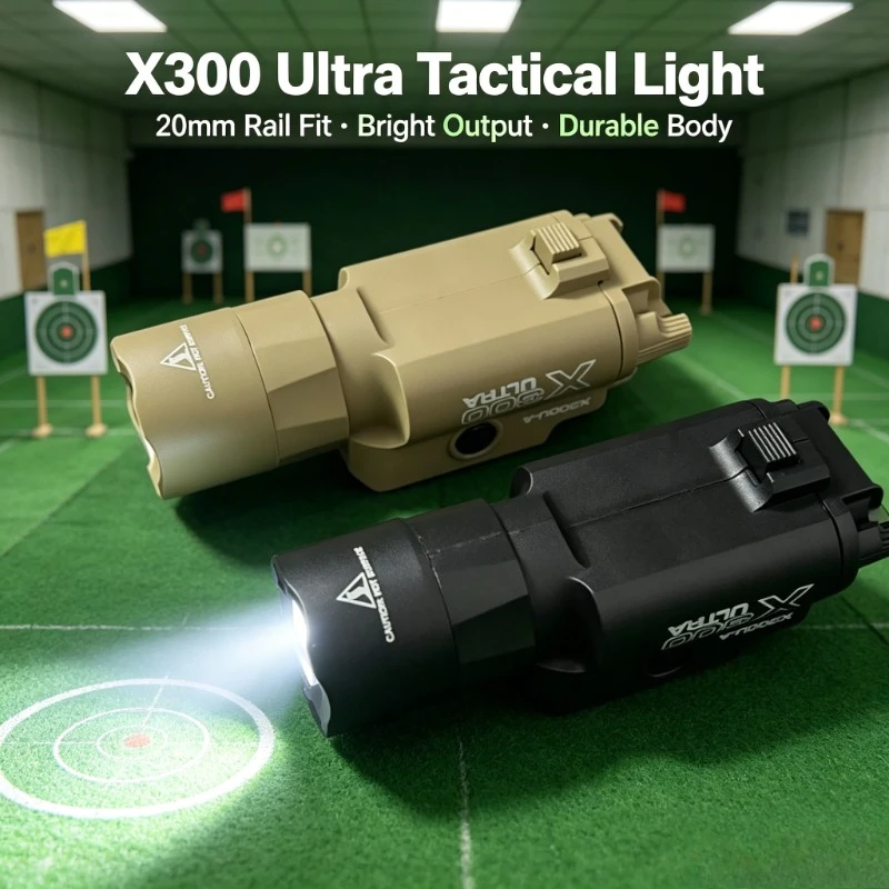 2026 New Upgrade X300 Multi-functional LED Flashlight 20mm Rail Airsoft Toy Gun Outdoor Hobby Gift Kids