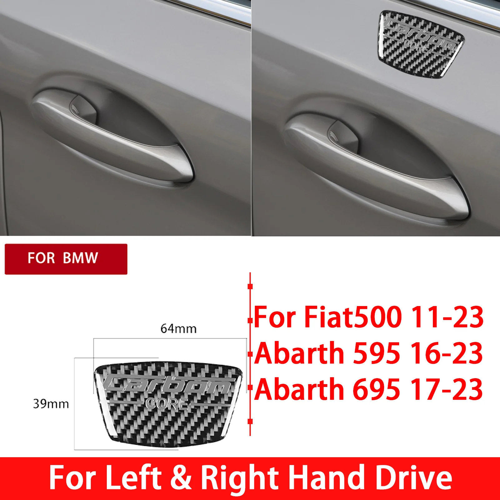 For Volvo 850 1991-1997 Carbon Fiber Decorative Car  Pillar Post Cover Trim Sticker Interior Auto Accessories