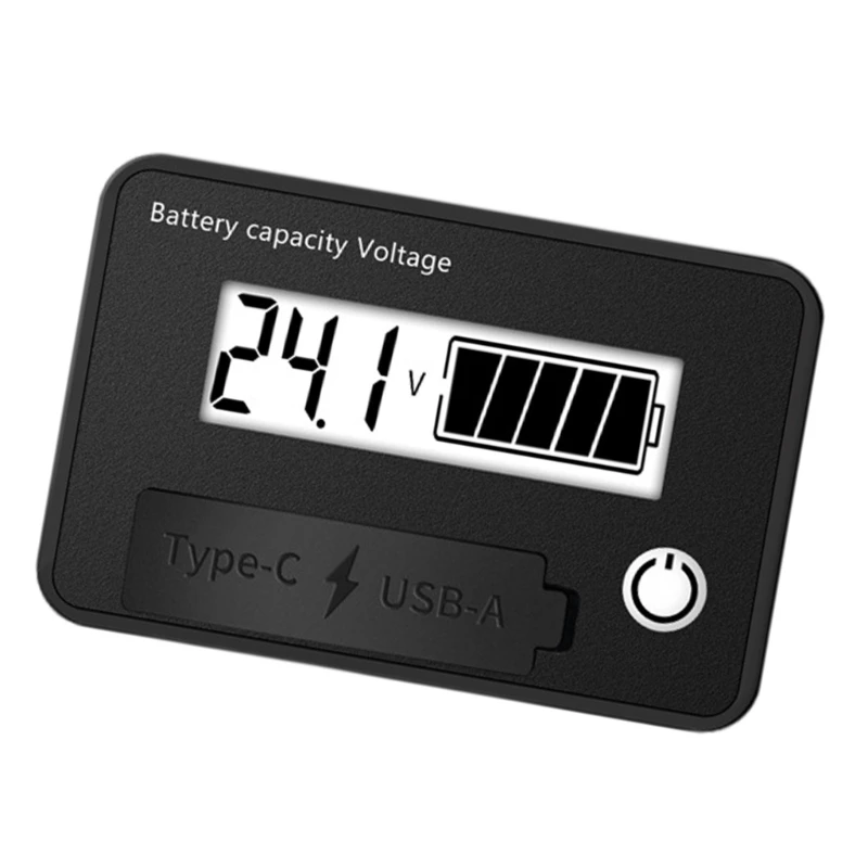 Waterdichte voltmeter 8V-30V capaciteitsindicator Power Display Meter Lithium