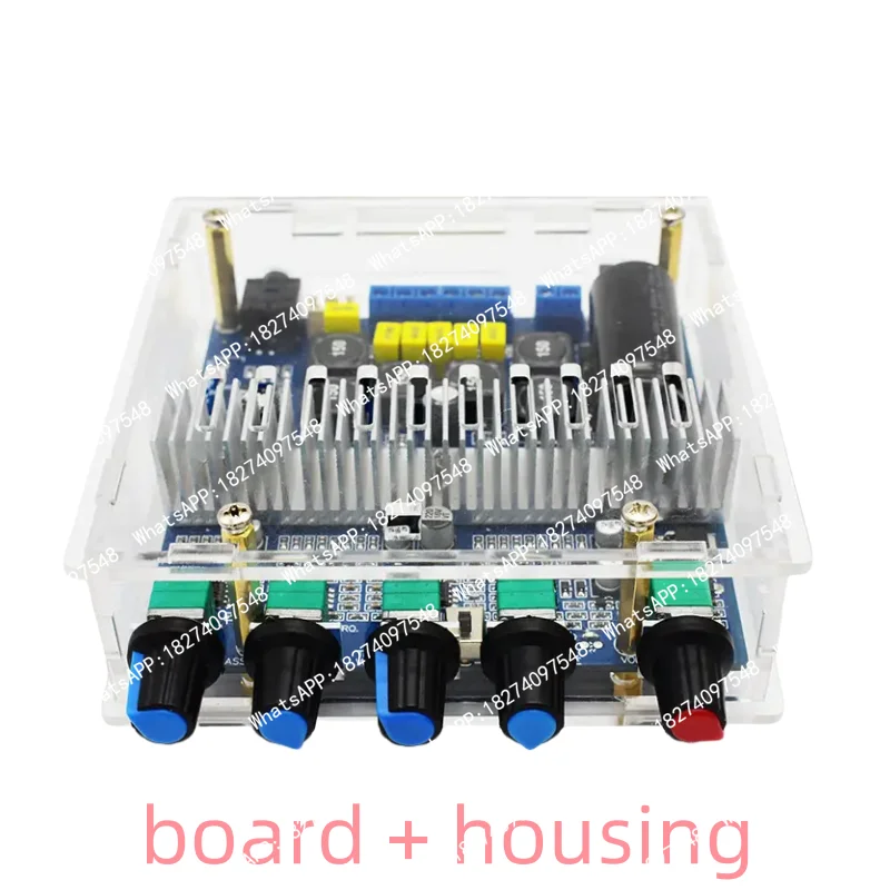 1Pcs TPA3116 BT5.0 High-power 2.1 super subwoofer digital power amplifier board 12-24V