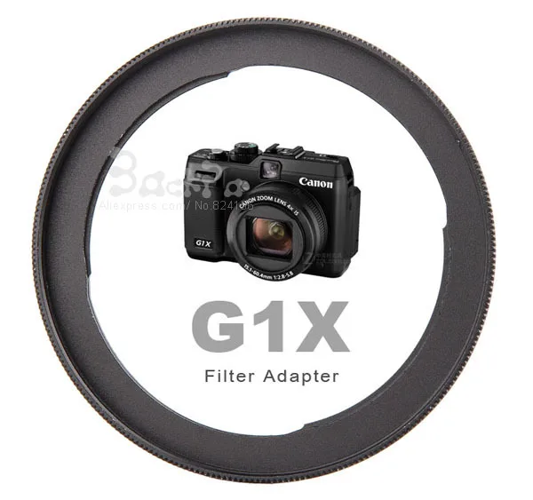 อลูมิเนียมอะแดปเตอร์เลนส์ FA-DC58C สำหรับ Canon PowerShot G1X กล้อง58Mm UV ฟิลเตอร์เลนส์ Hood (เข้ากันไม่ได้กับ G1X II)