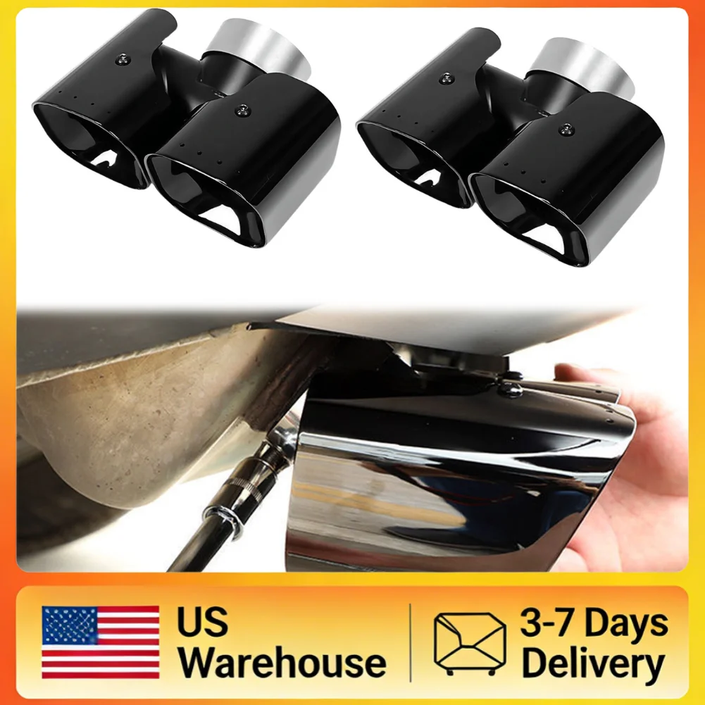 

Rear Tail Exhaust Cover Stainless Steel Decorative Exhaust Pipe Trim Exterior Car Accessories for Land Rover Defender 90 110 130