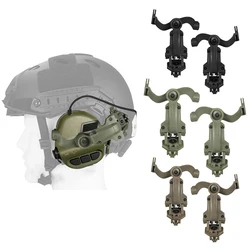 Kit staffa per cuffia da tiro Adattatore per binario per casco con rotazione multi-angolo adatto per supporto per cuffie su guida OPS Core ARC e Team Wendy M-LOK