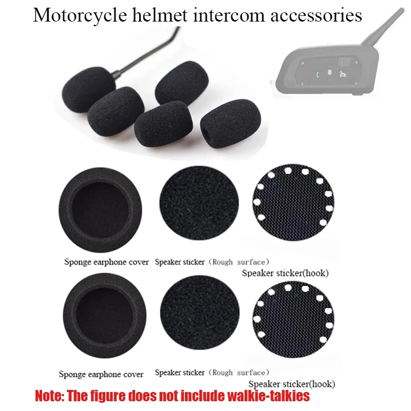 Voor Ejeas/Vnetphone/Xinowy/Teleheer V6/V4 Motorfiets Intercom Helm Bluetooth Headset Hoofdtelefoon En Microfoon Spons