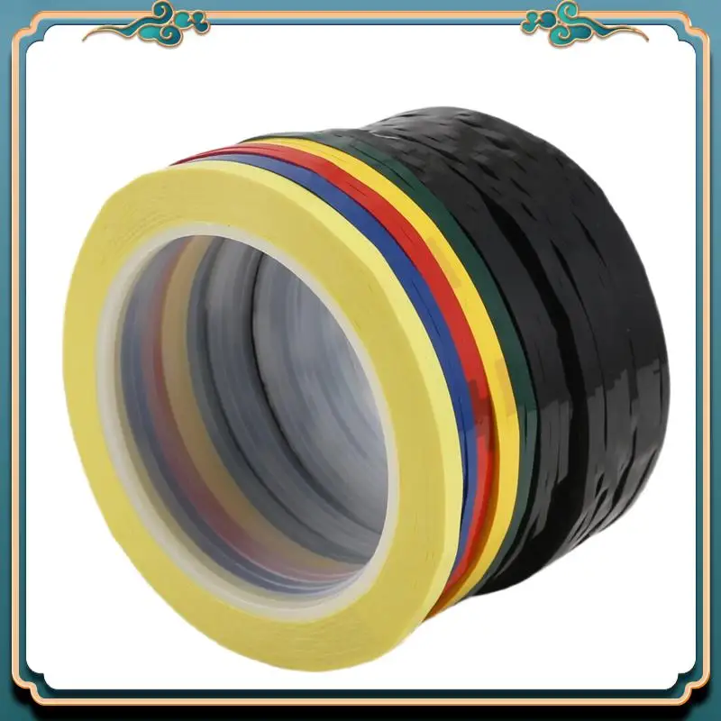 (신제품)-24롤 화이트보드용 얇은 테이프 216피트/롤 1/8인치 아트 그래픽 차트 그리드 전기 테이프 드라이 이레이즈 테이프, 6가지 색상