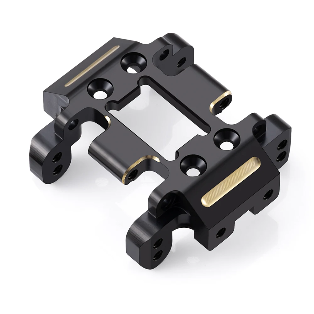 MIBIDAO Mosiężna Płyta Ochronna Podwozia Skrzyni Biegów z Obciążnikiem do Redcat Ascent 1/18 Crawler Części Zamienne Tuningowe