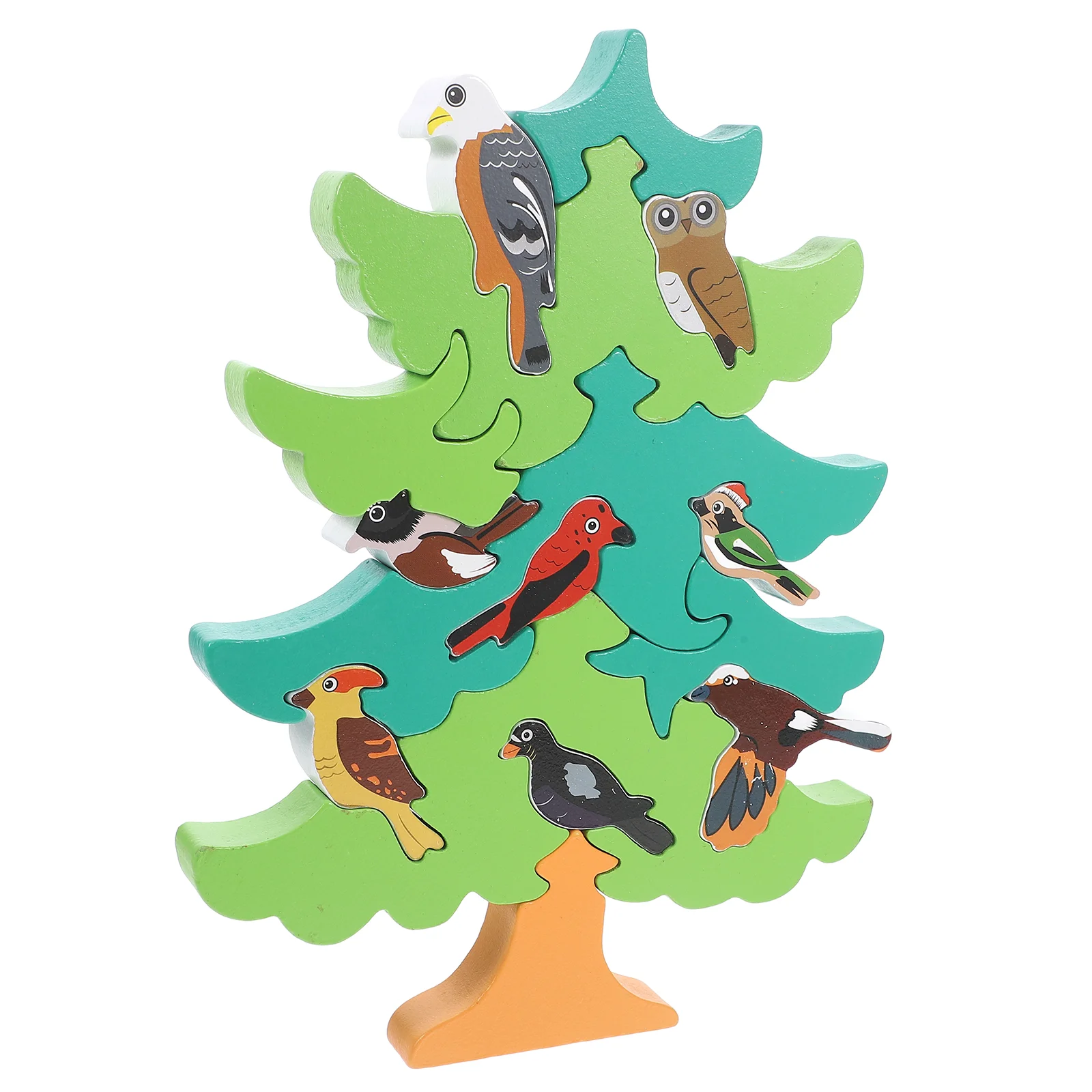 3d Stereo Puzzle Enlightenment Toys Kids Wooden Educational Puzzles Playthings Child