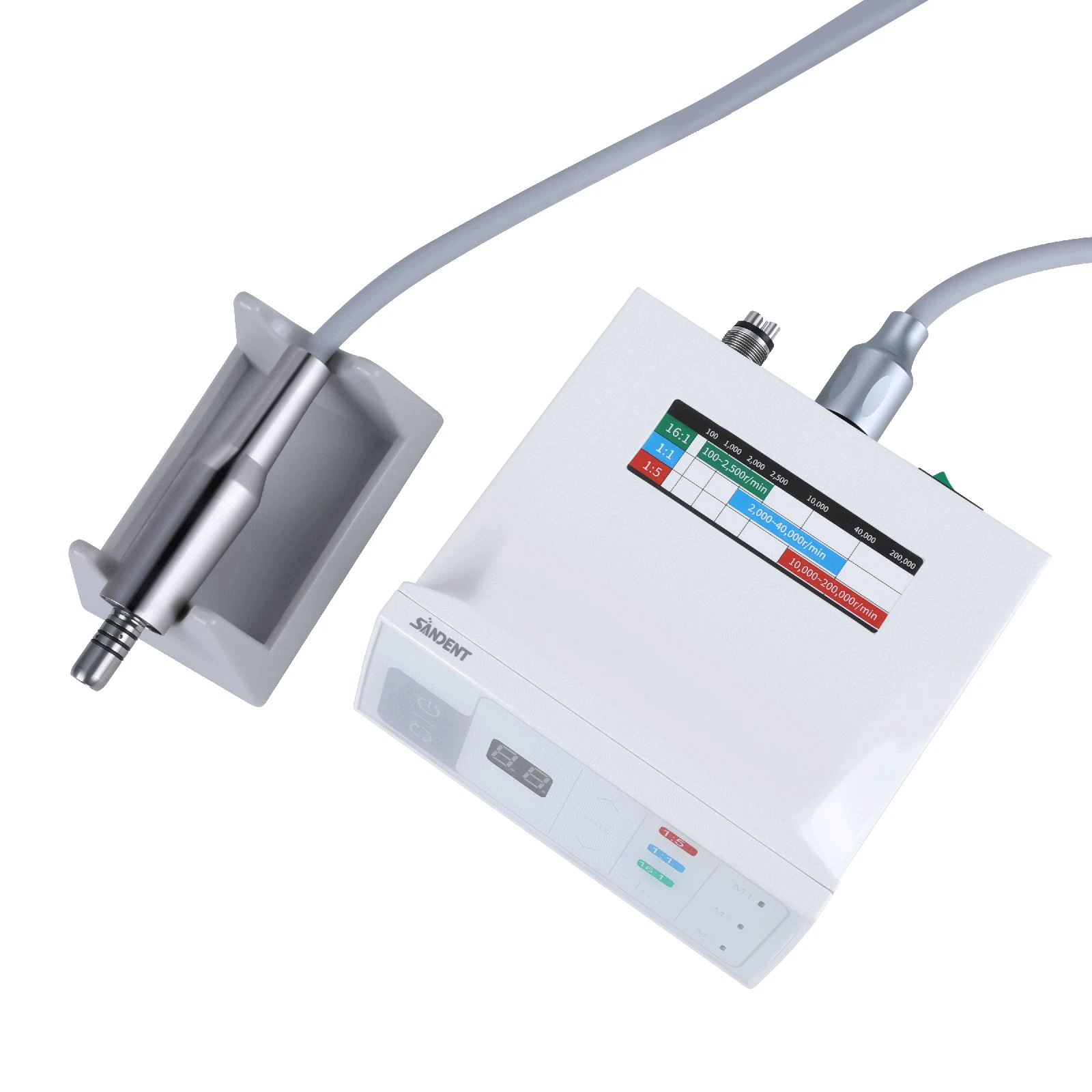Professional Dental Electric Micromotor 4-Hole LED Brushless Micro Motor 2000 - 40000 rpm/min DTA