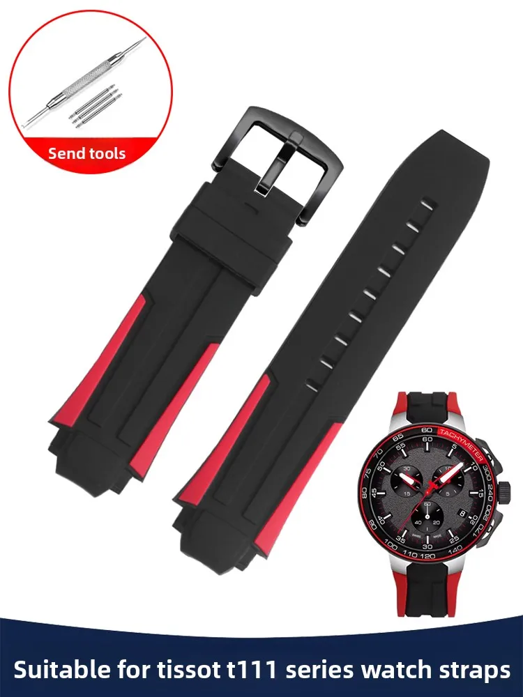 

Suitable for Tissot Sports Racing T111 Series Silicone Watch with Bicycle Race Special T111.417 Waterproof