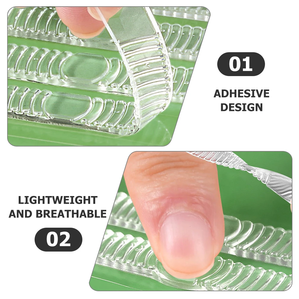 

Gel Heel Pads Clear Invisible Shoe Inserts Cushion For Women Loose Sandals High Heels Adhesive Foot Care Tools