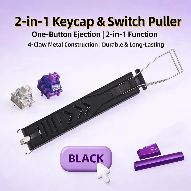 2 In 1 Keycaps Puller Accessories Unloading For Gaming Keyboard Switches Remover Button Extractor Tool