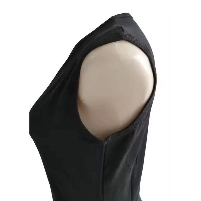 ABDL Adult Black Bodysuit Without Sleeve /Adult Onesie Sleeveless /Adult Cotton Soft Bodysuit/Adult Baby Diaper Romper Pajamas