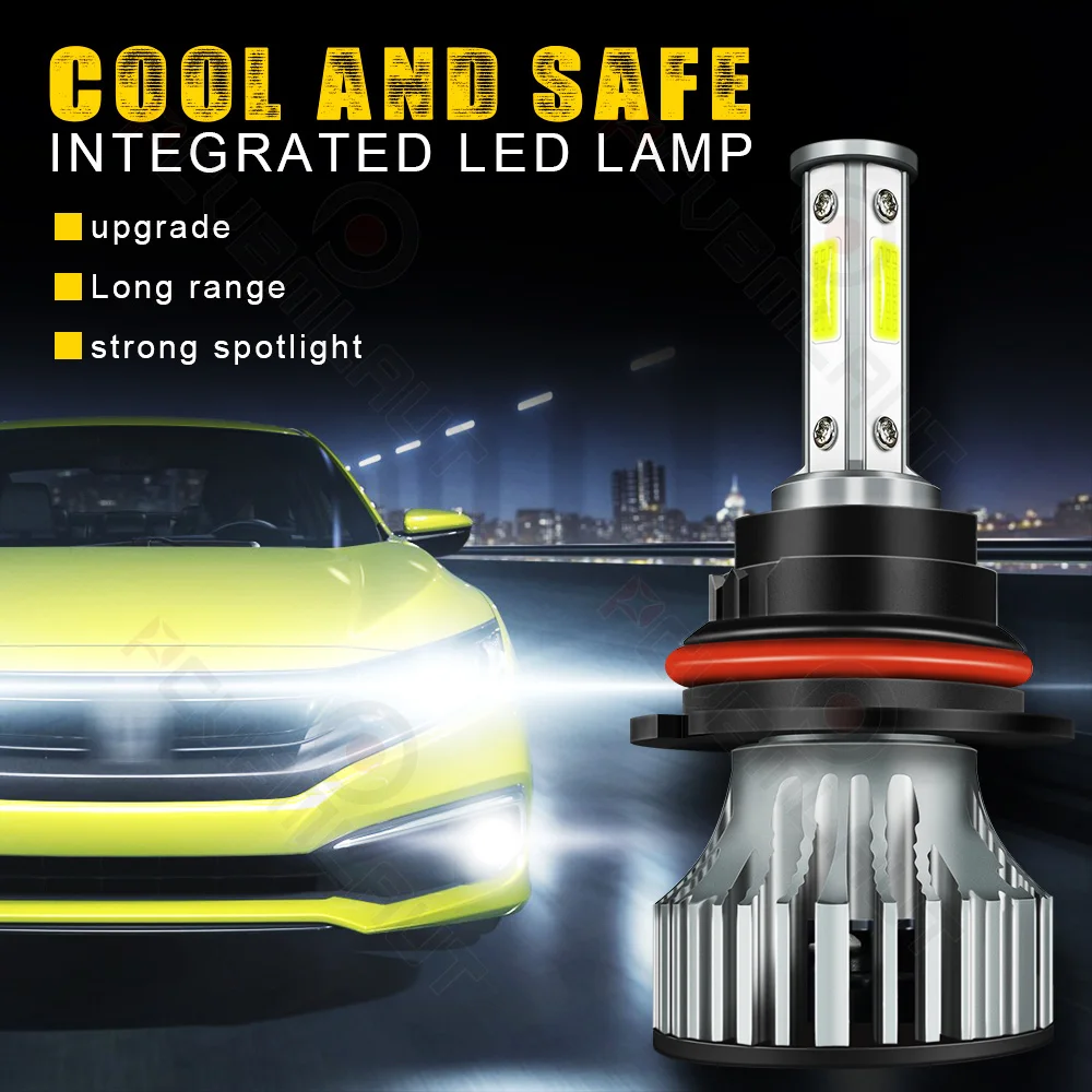 

CHUSYYRAY 2PCS Car lights 9007 Super Bright LED Headlights High Low Beam Fog Light Bulb White 6000K Car accsesories