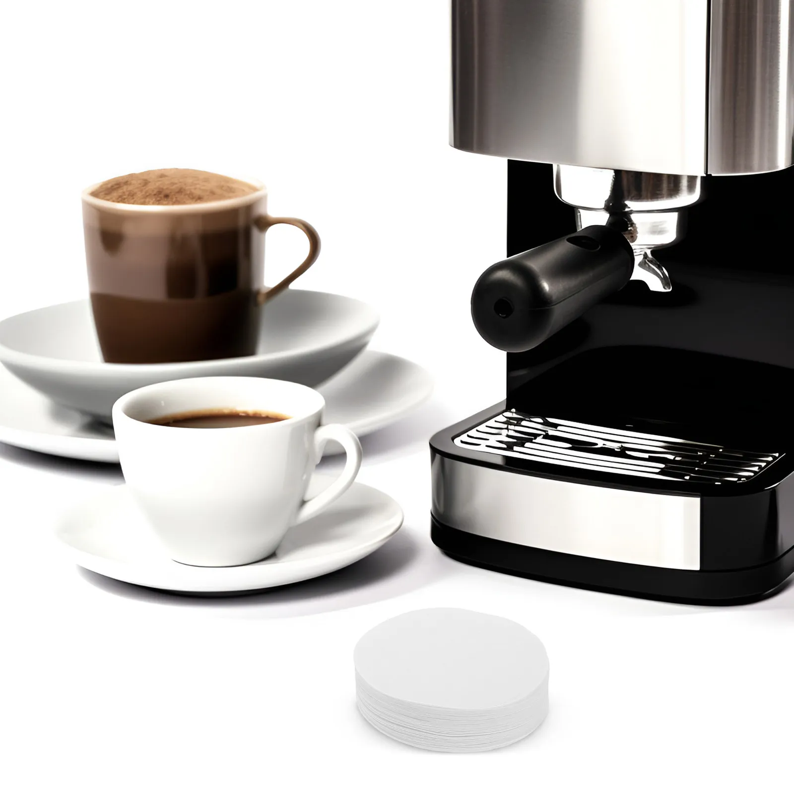 300Pcs Coffee Filter Papers Round Disposable Drip Coffee Filter Paper Packs for Pure Smooth Flavor Espresso Accessories