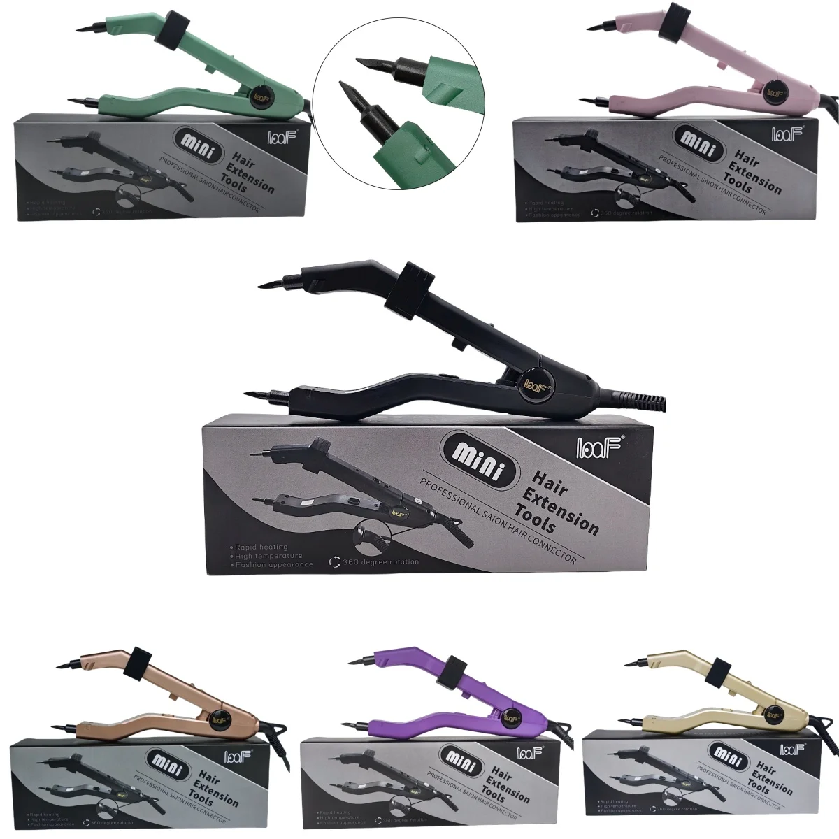 609B pointed high-temperature hair extensions, the most popular hair installation tool in 2025